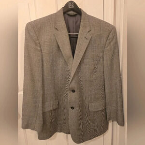 Jos A Bank grey plaid blazer